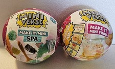 MGA Mini Verse Make It Mini Spa Make It Mini Food. Sealed New.