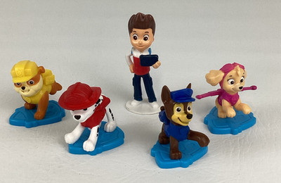 Paw Patrol Rescue Pups Mini PVC 2'' Figures Toppers Rubble Chase Ryder Skye