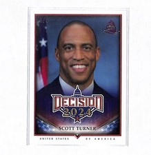 2024-25 Decision Update #216 Scott Turner 4/4 Capitol Hill Pink Foil Card