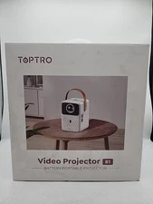 TOPTRO B1 Smart Portable Projector, Auto Focus Keystone, Outdoor 1080P  bundle