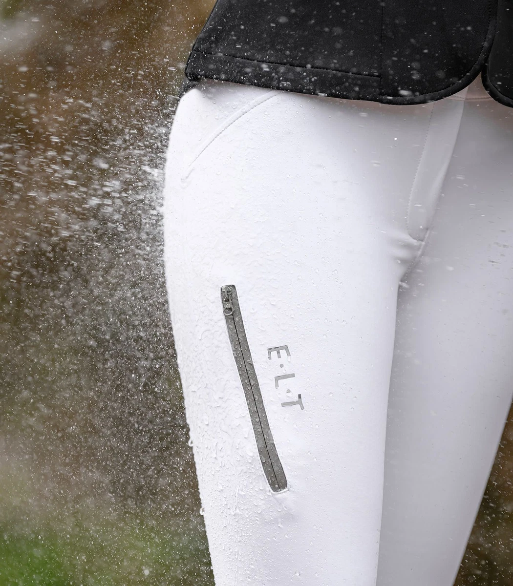 Waldhausen ELT Performance Reithose Odette Silikon wasserdicht weiß Turnierreith