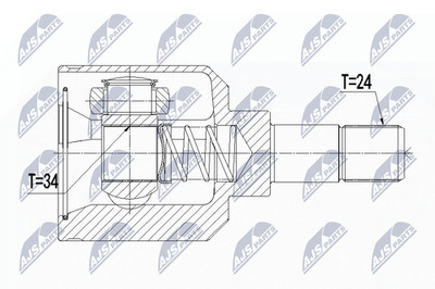 For NTY NPW-CT-056 INNER CV JOINT
