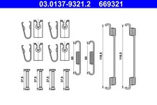 Zubehörsatz Bremsbacken ATE 03.0137-9321.2 für TOYOTA YARIS KSP211 MXPA10 MXPA11