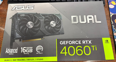 ASUS NVIDIA Dual GeForce RTX 4060 Ti 16GB GDDR6 Graphic Card GPU - Excellent GPU