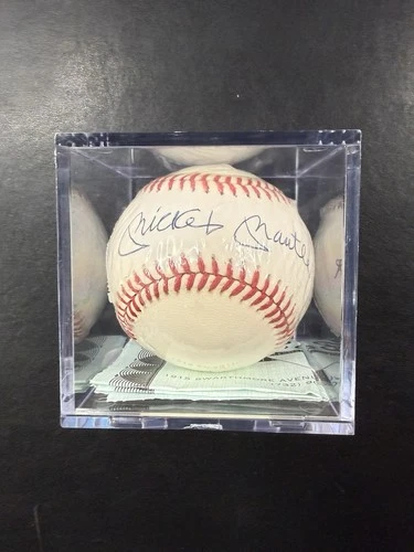 Mickey Mantle Autograph Bobby Brown Official Ball American League Baseball COA