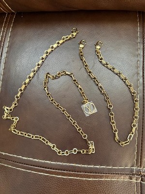 Authentic louis vuitton gold chain strap
