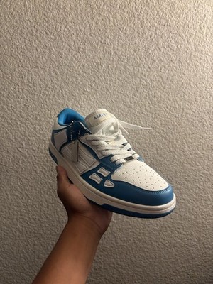 Amiri Sneakers Blue and White Skeleton Low Top Size US 9