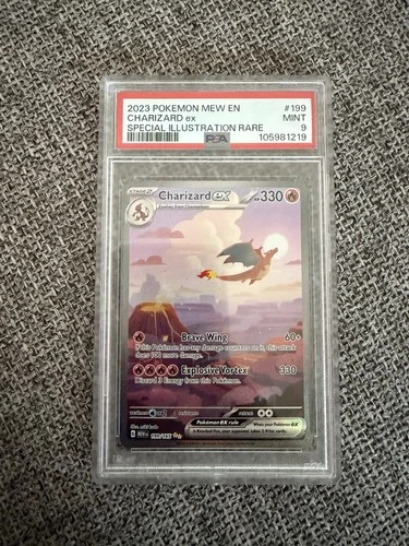 Pokemon - Charizard ex 151 199/165 SIR PSA 9
