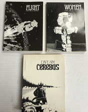 x3 Cerebus TPBs all Signed & Numbered by Dave Sim & Gerhard -Used - Artist Proof