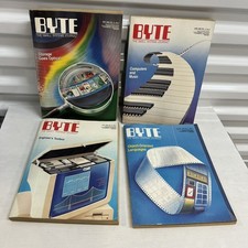 Vintage Lot of 4 1986 BYTE Magazine Vintage Computer May-Aug