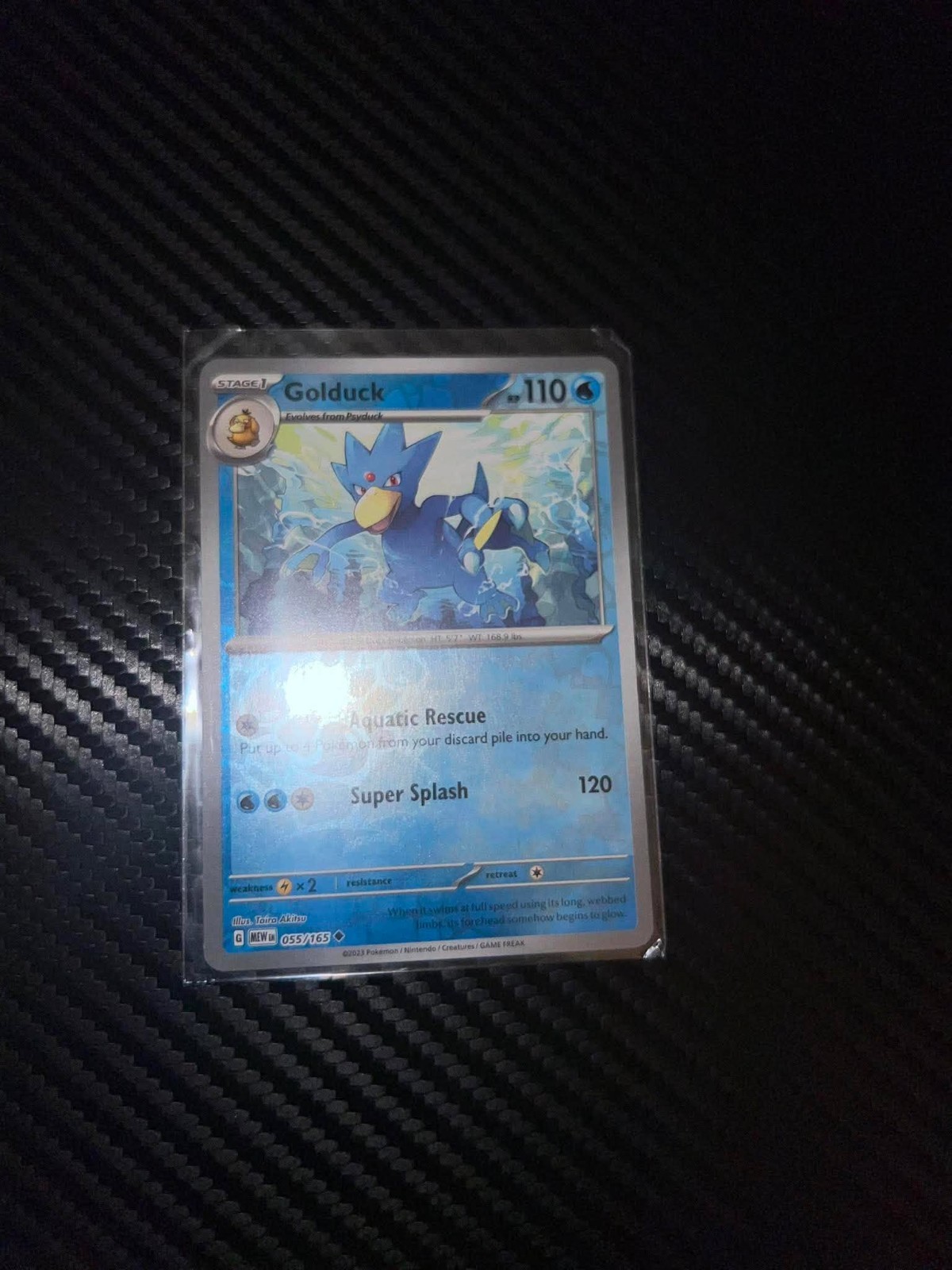 Pokemon TCG 151 Golduck 55/165 Reverse Holo