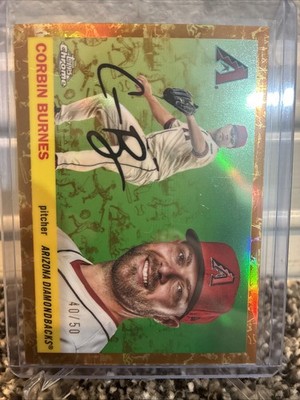 2025 Topps Chrome Platinum Corbin Burnes Gold /50