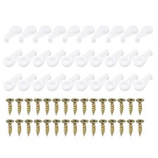 Glass Retainer Clips, 30 Packs Cabinet Glass Clips for 4mm Glass Cabinet Doors