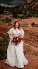 Brautkleid Curvy Größe 52