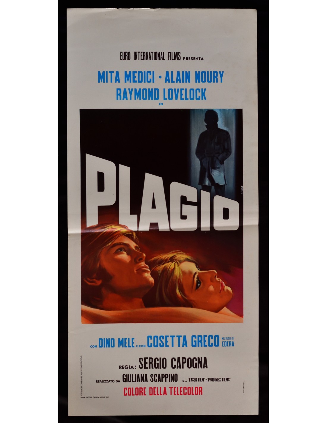 Locandina originale film Plagio (1968) - Regia di Sergio Capogna