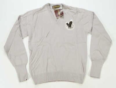 Rare VTG LYLE & SCOTT Anheuser Busch Eagle Squadron V Neck Sweater 90s NWT SZ S