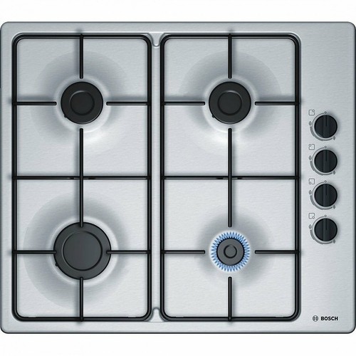 Gasherd Set Beko Elektro Backofen Umluft + GAS Kochfeld Bosch Stahlplatte - Bild 3 von 7