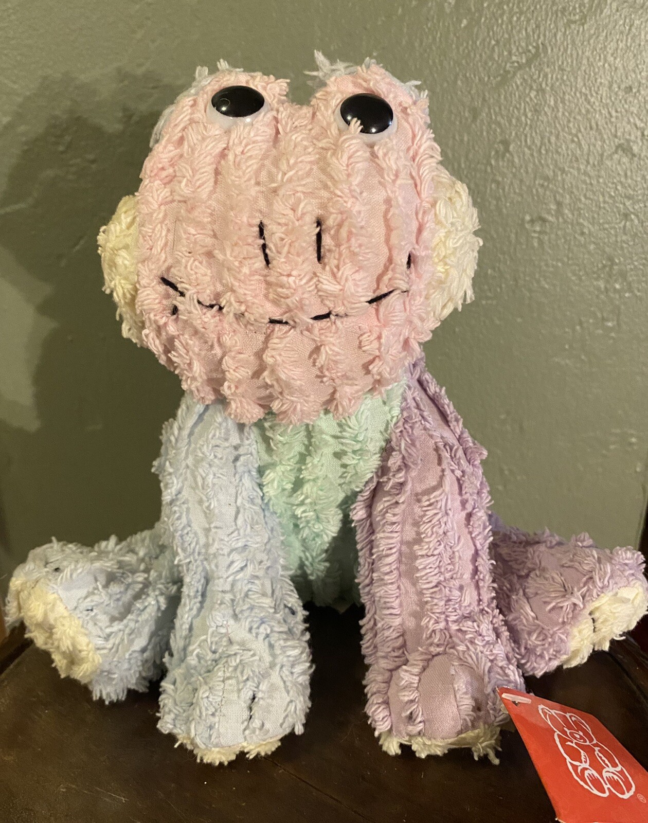 Vintage Fiesta Pastel Chenille 7” Color Block Frog Plush 1997 w. tags | eBay