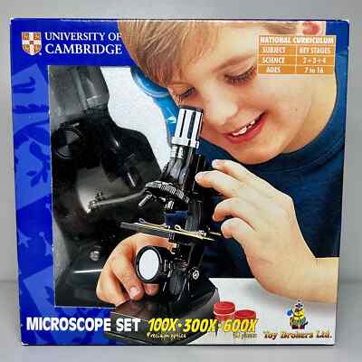 Mikroskop Set 100x 300x 600x University of Cambridge, Bausätze Toy Broker Ltd
