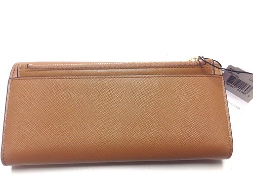 NWT COACH SAFFIANO LEATHER SLIM ENVELOPE WALLET BRINDLE LIGHT GOLD F52119 - Picture 4 of 7
