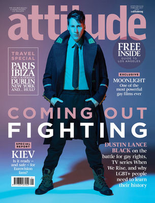 ATTITUDE Magazine Dustin Lance Black FREE Supplement magazine SEALED
