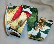10 Yds. ORCHARD NOVELTY COTTON FABRIC RIBBON 1 3/8" wide