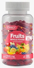 Daily Natural Fruits Whole Food Supplement Superfood 120 Capsules 100% Natural