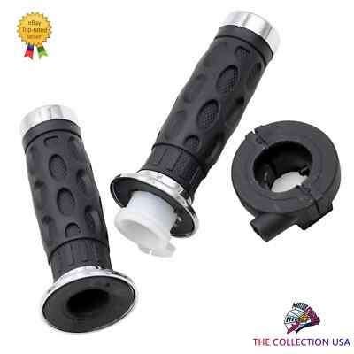 THROTTLE TWIST GRIP SET W/CABLE HOUSING HOLDER FOR GY6 50CC, 80CC, 125C, 150CC