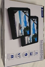 Wonnie A-1020 10.5" Dual Screen DVD Player Headphones & Remote New Open Box