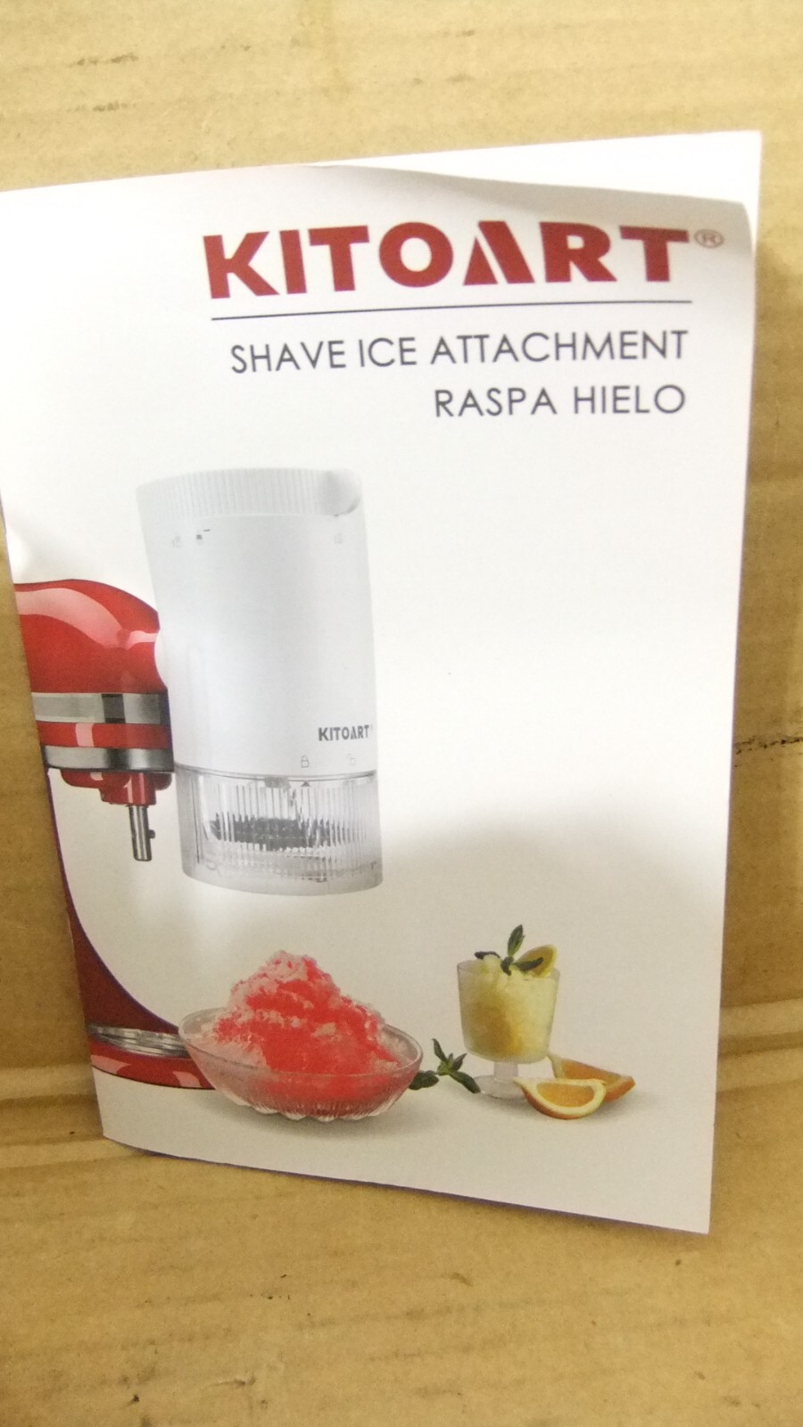 KitoArt Shaved Ice Attachment With 8 Ice Molds For Kitchen Aid Stand