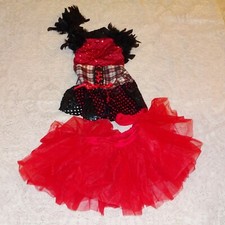  Dance Costume - Girls Medium Child - NEW- Jazz Tap Costumes - Steam Punk Red