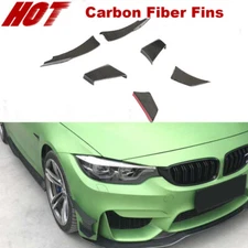 For BMW F80 M3 F82 M4 Front Bumper Side Splitter Canards Lip 15-19 Carbon Fiber