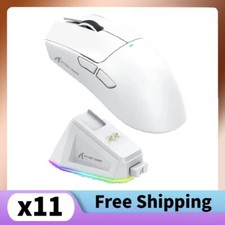 White Bluetooth Mouse, Triple Mode Connectivity, Touch Magnetic Charging Dock