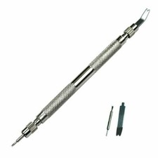 Watch Repair Spring Bar Tool Steel Link Remover Pin Pusher with Spare Tips