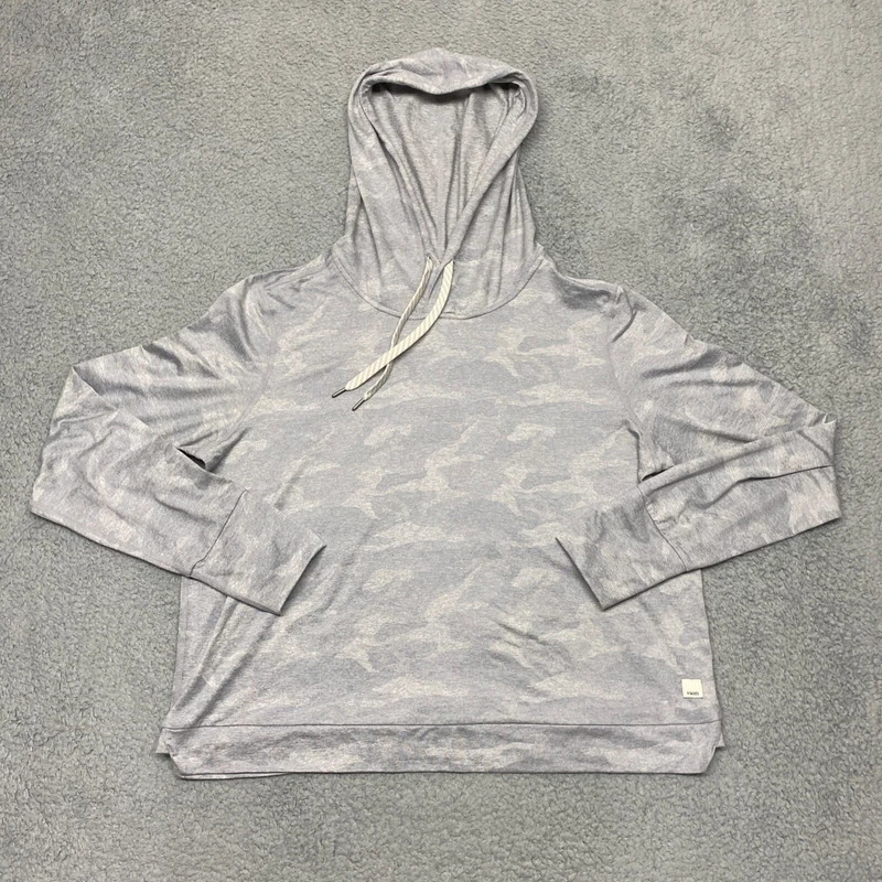 vuori halo essential camo hooded soft dreamknit hoodie