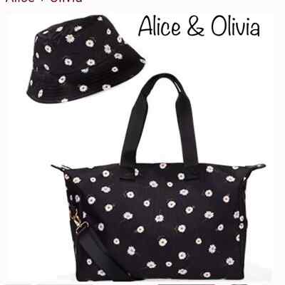 Alice + Olivia Daisy Duffle Bag & Bucket Hat s-l400.jpg main image 3