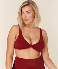 NWT Andie Swim The Amor Top Bikini Top Crimson Red Size XL NEW
