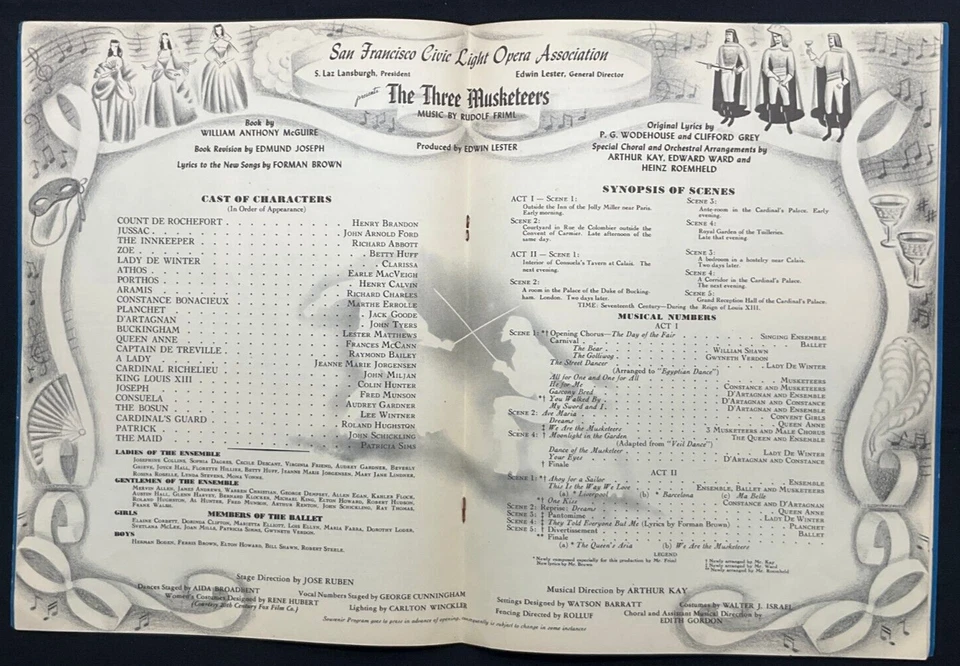 The Three Musketeers, San Francisco Civic Light Opera Association (1947) - Image 4 of 4