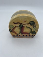 Vintage Mediterranean Pear Napkin Holder by Heritage Mint Ceramic 2005 RARE