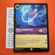 Fairy Godmother Here to Help Lorcana TCG Rise of the Floodborn Unc 40/204