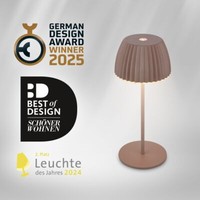Riffle Mini Led Tischlampe Akku Tischleuchte Dimmbar Kabellos 20Cm Umbrasand