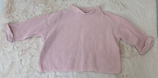 Beldoch Popper Sweater women's Knit Boatneck Vintage 1980 Pink Size