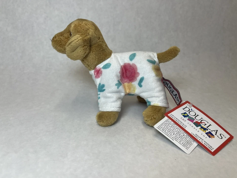 Douglas Cuddle Toy Vera’s Baby Doll Puppy Dog Plush Vera Floral Pajamas W Tags - Image 3 of 4