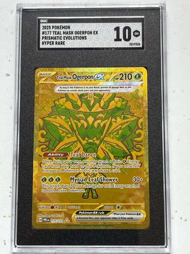Teal Mask Ogerpon ex graded SGC 10 for sale on eBay