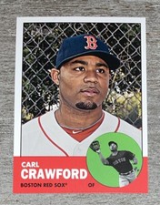 Carl Crawford 2012 Topps Heritage Red Sox #96  *I26*