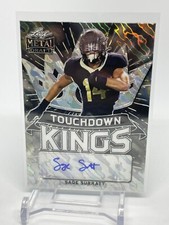 2021 Leaf Metal Draft SAGE SURRATT Black Wave TD King  Auto Rookie 2/15 (B356)