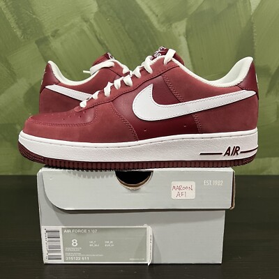 Nike Air Force 1 Maroon 2009 - 315122611 - size 8 - DS/Brand New