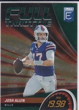 JOSH ALLEN Elite FULL THROTTLE INSERT 2022 Foil Football Card BUFFALO BILLS