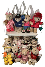Starbucks Bearista Bears- Lot of 12, Most w/Tags-2002-2007 New Stored for yrs