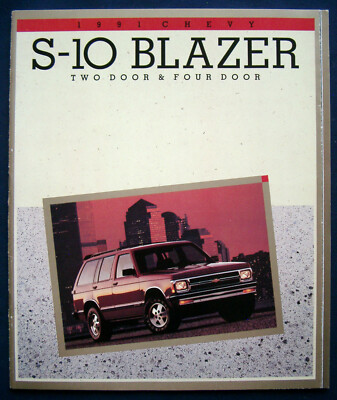 Prospekt brochure 1991 Chevrolet Chevy S-10 Blazer (USA)